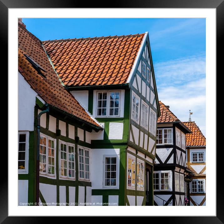 Svendborg Half-Timbers Framed Mounted Print by DiFigiano Photography