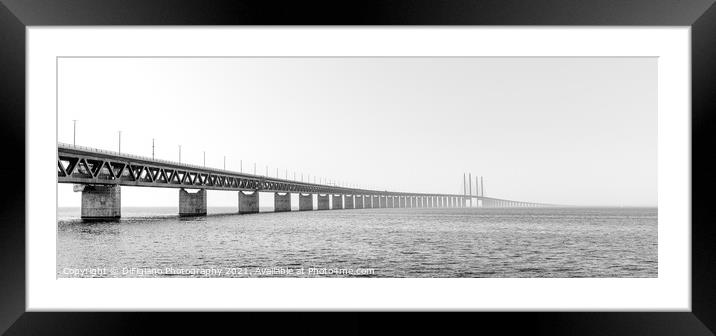 Oresund Bridge Panorama Framed Mounted Print by DiFigiano Photography