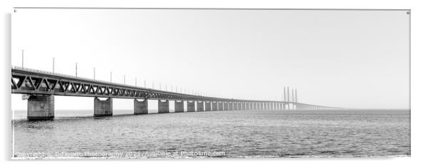 Oresund Bridge Panorama Acrylic by DiFigiano Photography