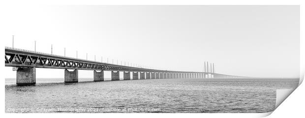 Oresund Bridge Panorama Print by DiFigiano Photography