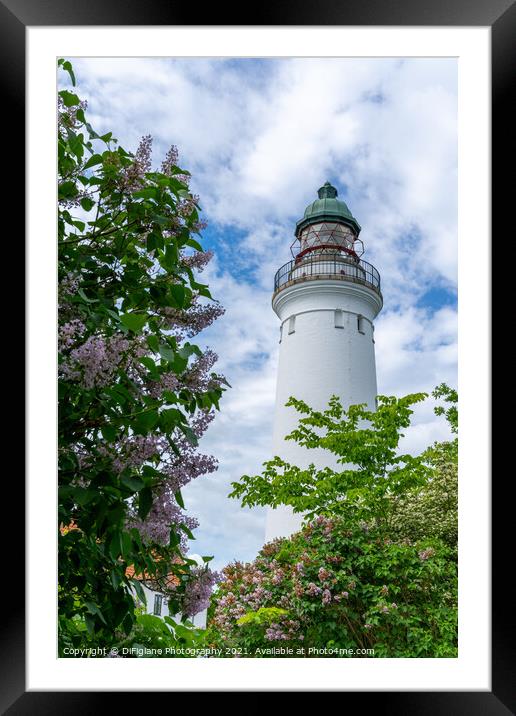 Stevns Klint Lighthouse Framed Mounted Print by DiFigiano Photography