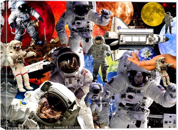 SPACE WALK Canvas Print by OTIS PORRITT