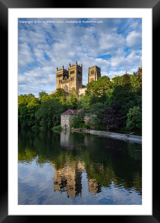 Durham Riverside Framed Mounted Print by Kevin Winter