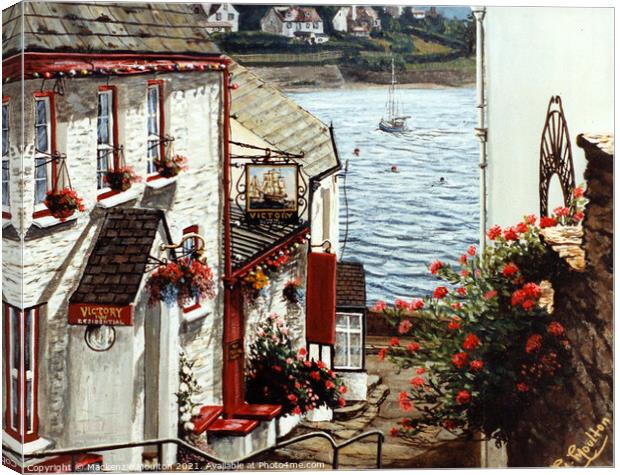 Victory Steps, St Mawes, Cornwall  Canvas Print by Mackenzie Moulton