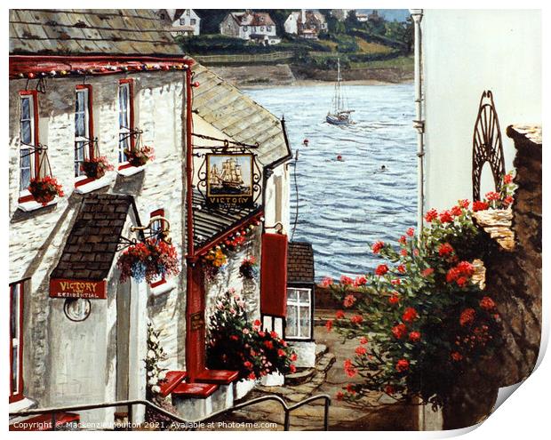 Victory Steps, St Mawes, Cornwall  Print by Mackenzie Moulton