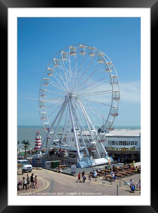 the big wheel clacton on sea Framed Mounted Print by Michael bryant Tiptopimage