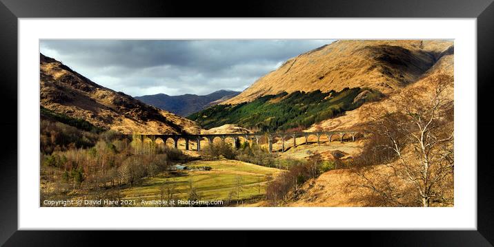 Glenfinnan Viaduct Framed Mounted Print by David Hare