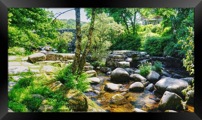 Dartmeet On A Summers Day Framed Print by Peter F Hunt