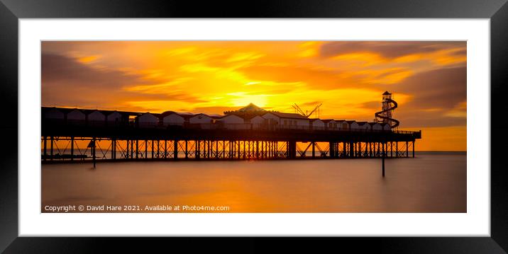 Herne Bay Sunset Framed Mounted Print by David Hare