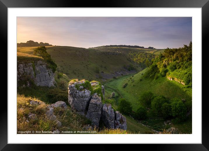Lathkill Dale Peak District Framed Mounted Print by Rick Bowden