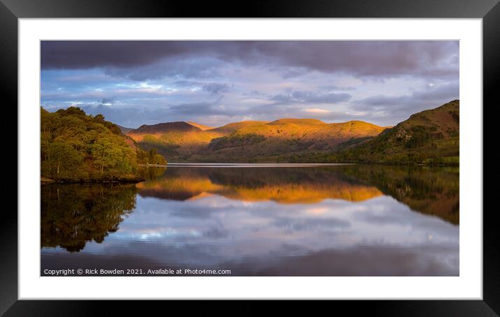 Serenity of Ullswater Framed Mounted Print by Rick Bowden