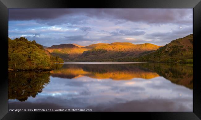 Serenity of Ullswater Framed Print by Rick Bowden