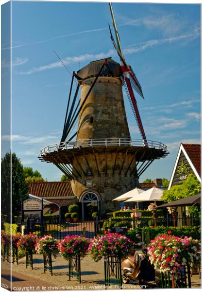 Sluis Windmill Canvas Print by liz christensen