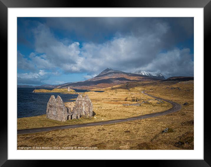 Loch Assynt Road Framed Mounted Print by Rick Bowden