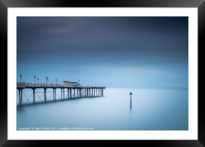 Moody day at Teignmouth Pier Framed Mounted Print by Gary Holpin