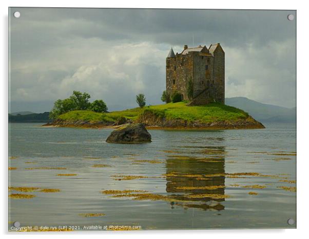 castle stalker argyll and bute  Acrylic by dale rys (LP)