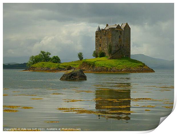 castle stalker argyll and bute  Print by dale rys (LP)