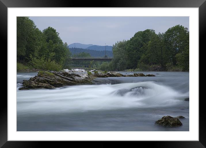The mighty Sava river Framed Mounted Print by Ian Middleton