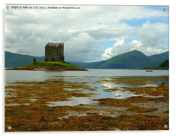castle stalker argyll and bute  Acrylic by dale rys (LP)