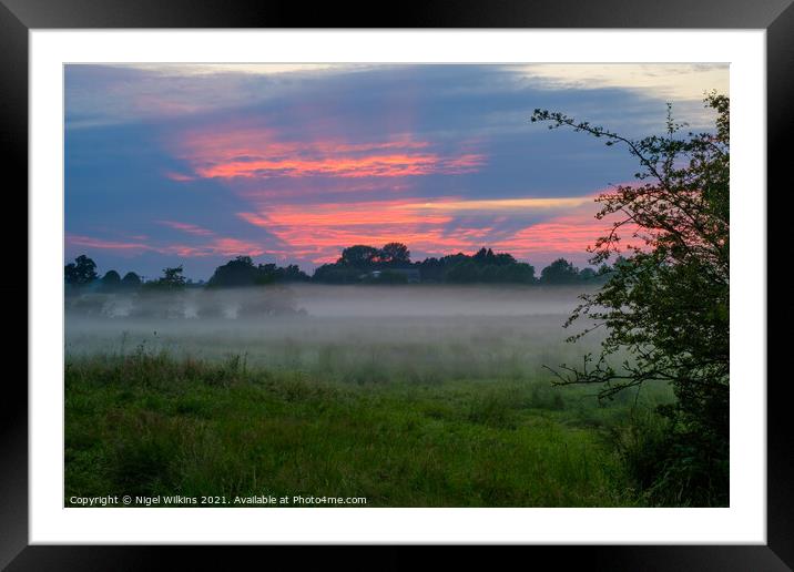 Kenilworth Sunset Framed Mounted Print by Nigel Wilkins