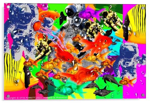 Crazy Dreamin' 3 Acrylic by OTIS PORRITT