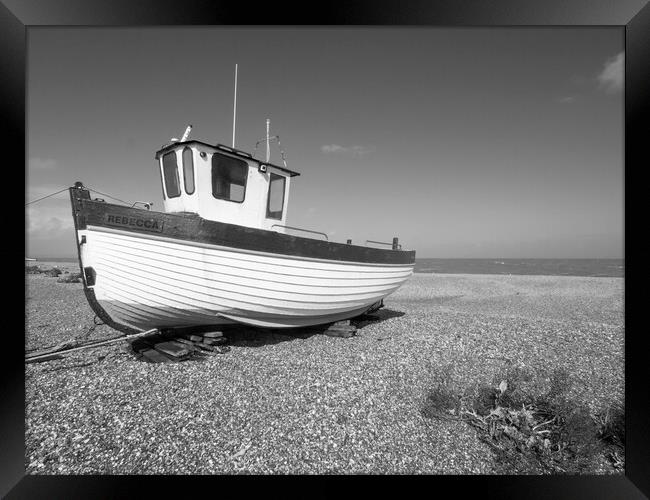 Fishing Boat Dungeness Framed Print by Clive Eariss