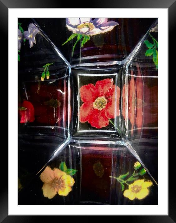 Abstract Flowers Framed Mounted Print by Stephanie Moore