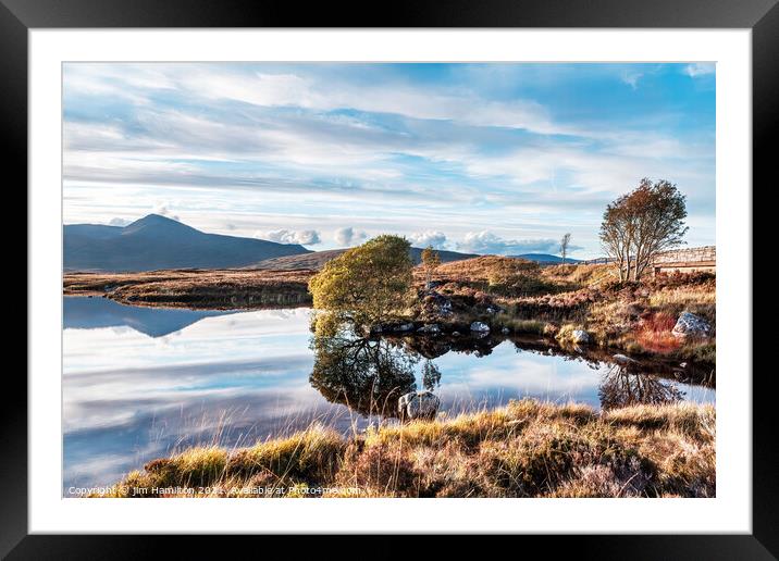 Rannoch Moor, Highlands of Scotland Framed Mounted Print by jim Hamilton