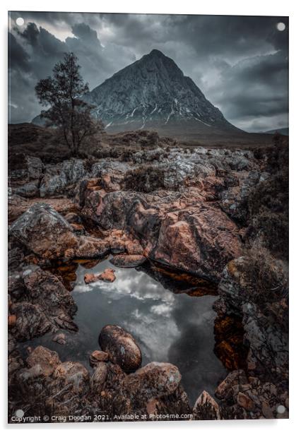 Buachaille Etive Mòr - Glencoe - Scotland Acrylic by Craig Doogan