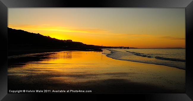 Yellow Sunrise Framed Print by Kelvin Futcher 2D Photography