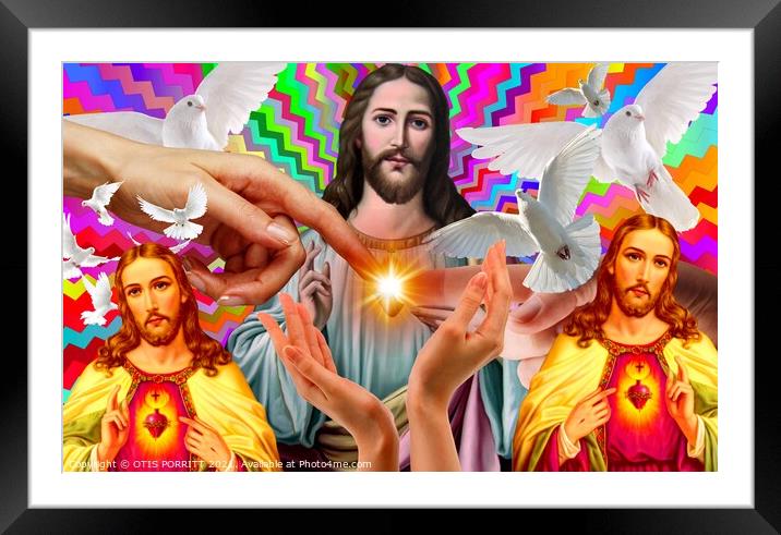 JESUS CHRIST 5 Framed Mounted Print by OTIS PORRITT