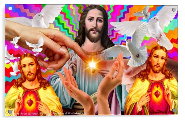 JESUS CHRIST 5 Acrylic by OTIS PORRITT
