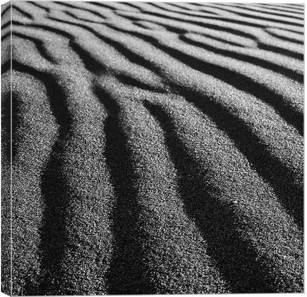 Ripples in the Sand Canvas Print by J Biggadike