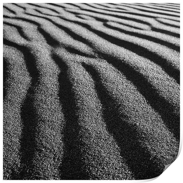 Ripples in the Sand Print by J Biggadike