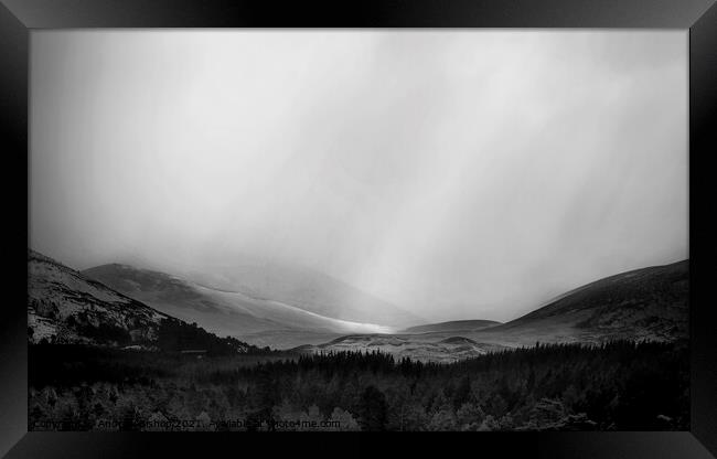 The mountains of Scotland Framed Print by Andrew Bishop