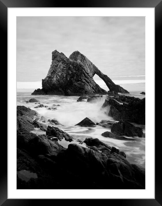 Bow fiddle rock Framed Mounted Print by Andrew Bishop