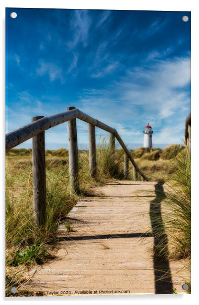 Talacre Beach Lighthouse Acrylic by Alan Taylor