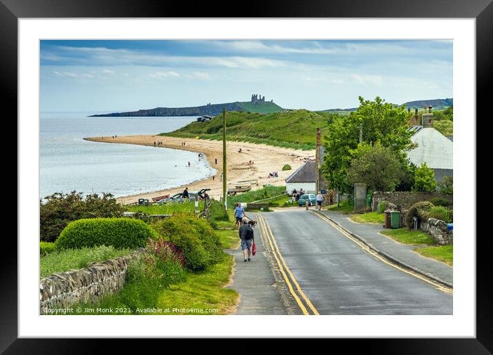 Down to the beach Framed Mounted Print by Jim Monk