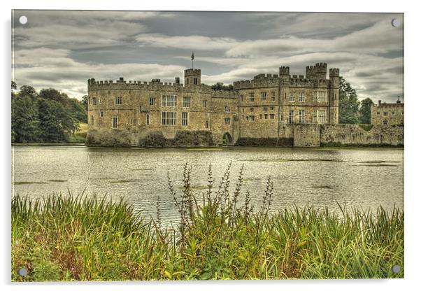 Leeds Castle Kent Acrylic by David French