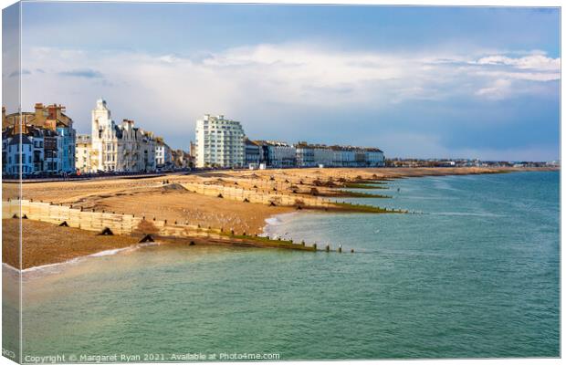 East at Eastbourne Canvas Print by Margaret Ryan