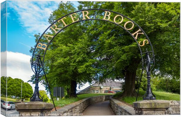 Barter Books Entrance, Alnwick Canvas Print by Jim Monk