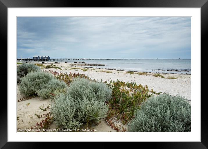 Busselton Jetty near Perth, Western Australia Framed Mounted Print by Keith Bowser