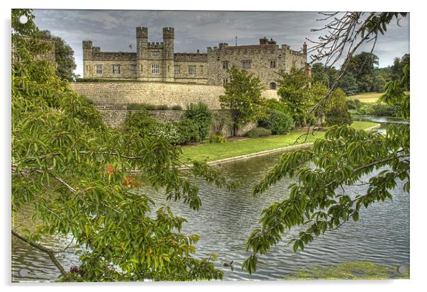 Leeds Castle Kent Acrylic by David French