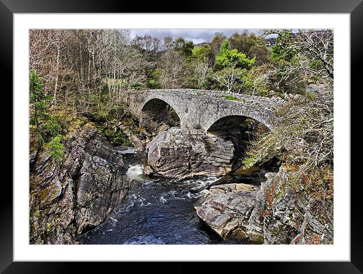 The Old Bridge at Invermoriston Framed Mounted Print by Jacqi Elmslie