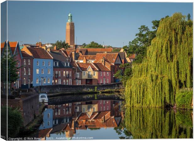 River Wensum Norwich Canvas Print by Rick Bowden