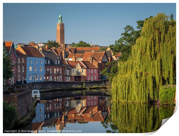 River Wensum Norwich Print by Rick Bowden