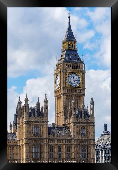 Big Ben and the Palace of Westminster London United Kingdom UK Framed Print by Marcin Rogozinski
