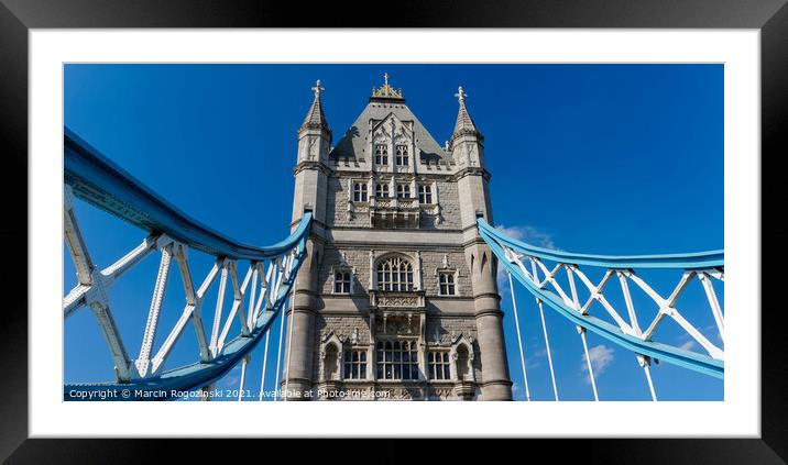Tower Bridge in London United Kingdom UK Framed Mounted Print by Marcin Rogozinski
