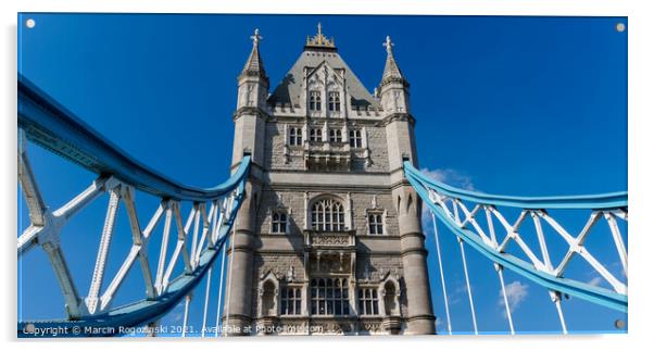 Tower Bridge in London United Kingdom UK Acrylic by Marcin Rogozinski
