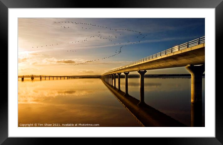 Two Bridges Framed Mounted Print by Tim Shaw